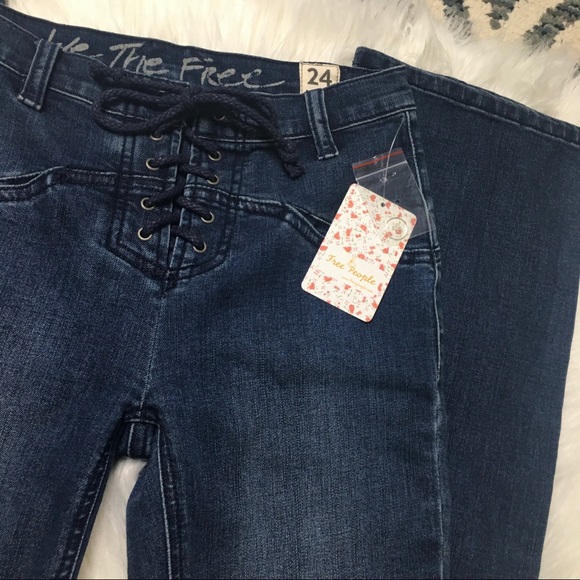 Free People Eva Lace Up Bootcut Jean - Picture 5 of 9